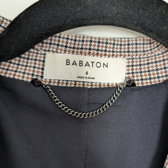 ARITZIA BABATON Houndstooth Pattern Women's Size 6 Blazer Jacket - Picture 8 of 8